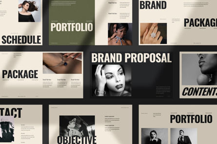 Brand Proposal Presentation Template, PowerPoint-Vorlage, 12034, Business — PoweredTemplate.com