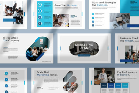 Social Media Kit Presentation Template, PowerPoint模板, 12044, 商业 — PoweredTemplate.com