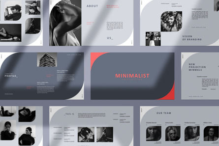 Minimalist Presentation Template, 파워 포인트 템플릿, 12045, 비즈니스 — PoweredTemplate.com
