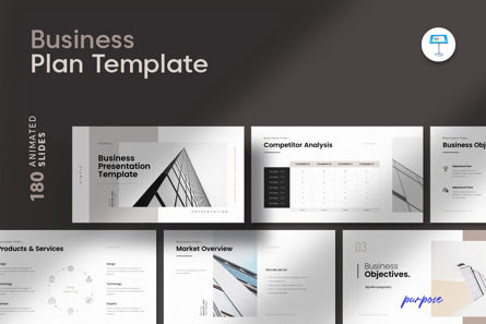 Business Plan Keynote Template, Modele Keynote, 12058, Business — PoweredTemplate.com