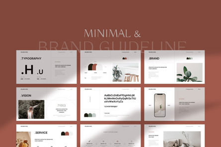 Minimal Brand Guideline Template, Deslizar 2, 12060, Negócios — PoweredTemplate.com