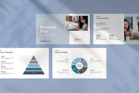 Business Plan Presentation Template, Deslizar 3, 12064, Negócios — PoweredTemplate.com