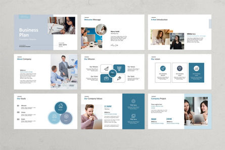 Business Plan Presentation Template, Diapositive 5, 12064, Business — PoweredTemplate.com