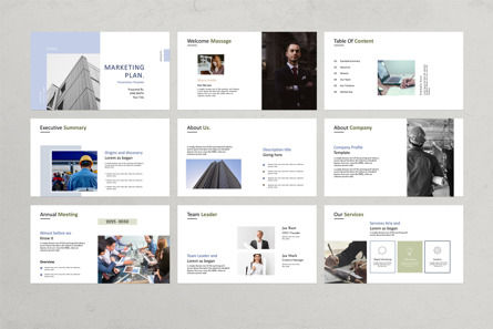 Marketing Plan Presentation Template, Slide 4, 12065, Business — PoweredTemplate.com