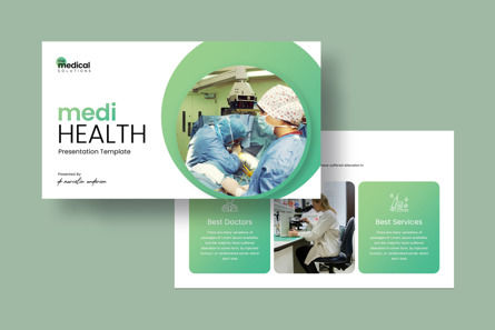 Medi Health Presentation Template, Slide 2, 12068, Medical — PoweredTemplate.com