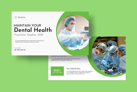 Maintain Your Dental Health Presentation Template, Slide 2, 12071, Business — PoweredTemplate.com