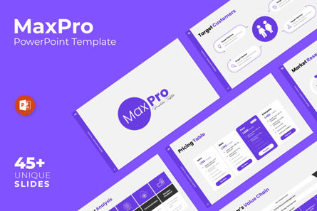 MaxPro - PowerPoint Presentation Template, PowerPoint Template, 12078, Business — PoweredTemplate.com