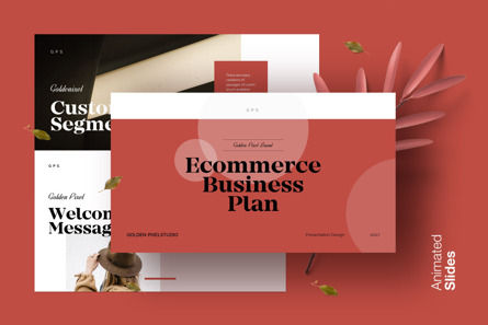 Ecommerce Business Plan Template, Modello PowerPoint, 12081, Lavoro — PoweredTemplate.com