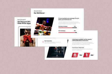 Boxer Boxing Presentation Template, Slide 4, 12086, Olahraga — PoweredTemplate.com