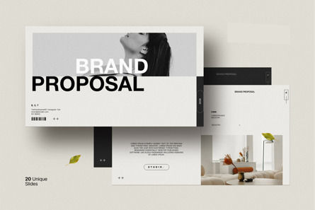 Brand Proposal Template, PowerPoint-sjabloon, 12087, Bedrijf — PoweredTemplate.com