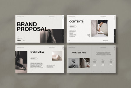 Brand Proposal Template, Deslizar 2, 12087, Negócios — PoweredTemplate.com