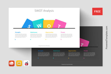 Free Animated SWOT Analysis - 4 Tilted Rounded Squares Presentation Slide, Kostenlos Google Slides Thema, 12099, Animiert — PoweredTemplate.com