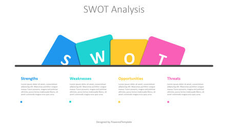 Free Animated SWOT Analysis - 4 Tilted Rounded Squares Presentation Slide, スライド 2, 12099, アニメーション — PoweredTemplate.com