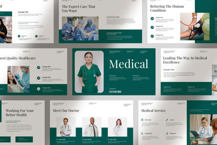 Medical Presentation Template, PowerPoint-Vorlage, 12109, Business — PoweredTemplate.com