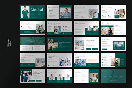 Medical Presentation Template, Deslizar 8, 12109, Negócios — PoweredTemplate.com