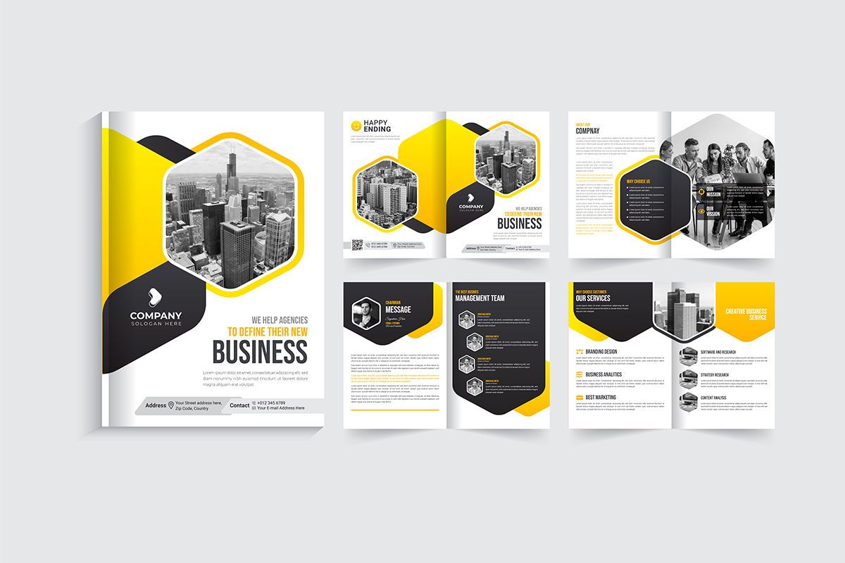 Multipage Business Proposal Multipurpose Brochure Template | Brochure ...