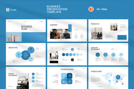 Business Plan Presentation Template, PowerPointテンプレート, 12118, ビジネス — PoweredTemplate.com