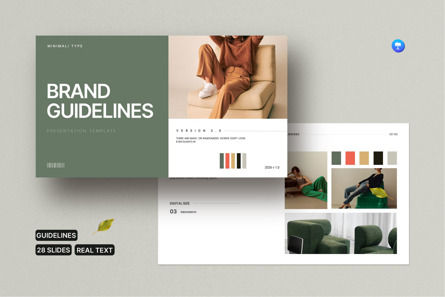 Brand Guidelines Keynote Template, Keynote Template, 12122, Business Concepts — PoweredTemplate.com
