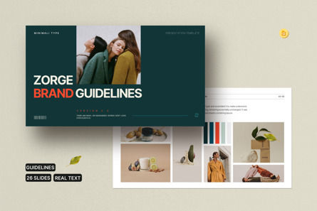 Brand Guidelines Template, Theme Google Slides, 12135, Concepts commerciaux — PoweredTemplate.com