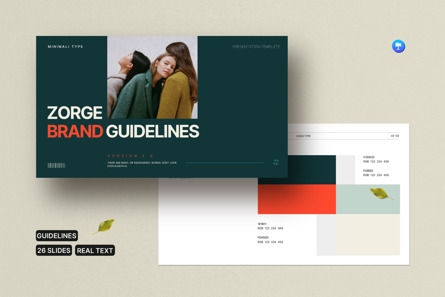 Brand Guidelines Keynote Template, Keynote Template, 12139, Business Concepts — PoweredTemplate.com