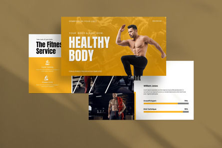 Healthy Body Presentation Template, 幻灯片 4, 12146, 健康和休闲 — PoweredTemplate.com