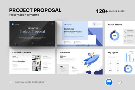 Business Project Proposal Keynote Template, Keynote Template, 12147, Business — PoweredTemplate.com
