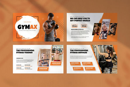 Gymax Presentation Template, Deslizar 3, 12148, Saúde e Recreação — PoweredTemplate.com