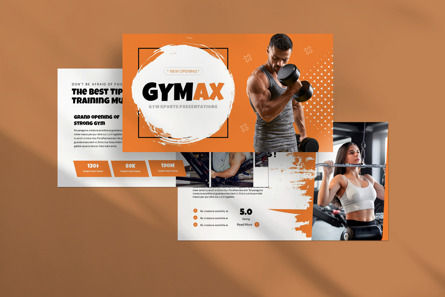 Gymax Presentation Template, Slide 4, 12148, Health and Recreation — PoweredTemplate.com