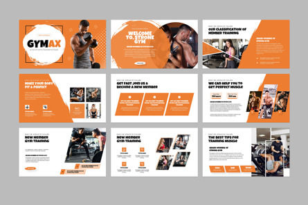 Gymax Presentation Template, Slide 5, 12148, Health and Recreation — PoweredTemplate.com