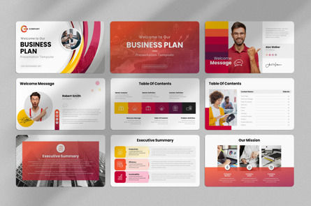 Business Plan Presentation Template, 幻灯片 2, 12154, 商业 — PoweredTemplate.com
