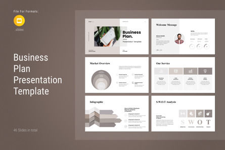 Business Plan Google Slides Presentation, Google 슬라이드 테마, 12162, 비즈니스 — PoweredTemplate.com