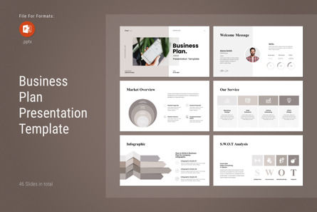 Business Plan PowerPoint Presentation, PowerPoint Template, 12168, Business — PoweredTemplate.com
