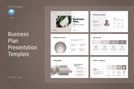 Business Plan Keynote Presentation, Modele Keynote, 12171, Business — PoweredTemplate.com