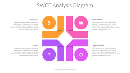 Free Animated SWOT Analysis - Flat Design Folded Corners with Titles Presentation Slide, Diapositive 2, 12174, Animés — PoweredTemplate.com