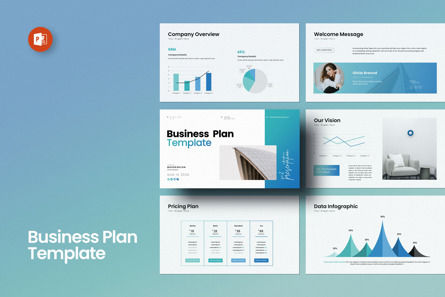 Future Business Plan PowerPoint Template, PowerPoint Template, 12175, Business — PoweredTemplate.com