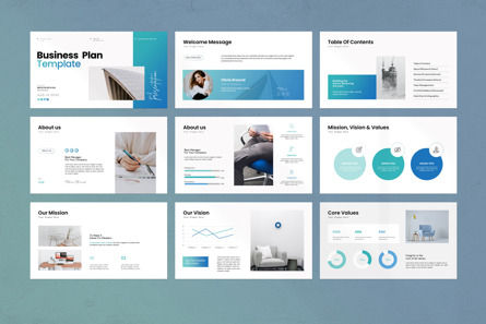 Future Business Plan PowerPoint Template, Diapositiva 5, 12175, Negocios — PoweredTemplate.com