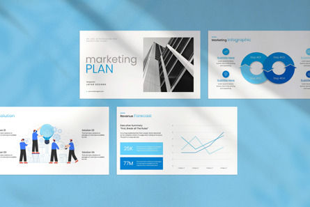 Marketing Plan PowerPoint Template, スライド 3, 12178, ビジネス — PoweredTemplate.com