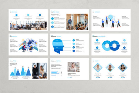 Marketing Plan PowerPoint Template, Diapositiva 5, 12178, Negocios — PoweredTemplate.com
