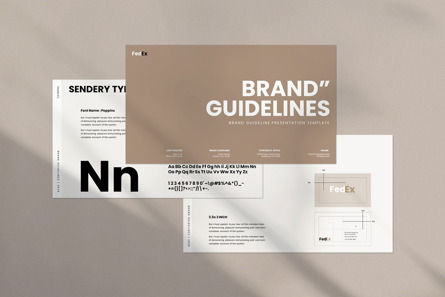 Brand Guideline PowerPoint Template, Diapositive 4, 12184, Business — PoweredTemplate.com