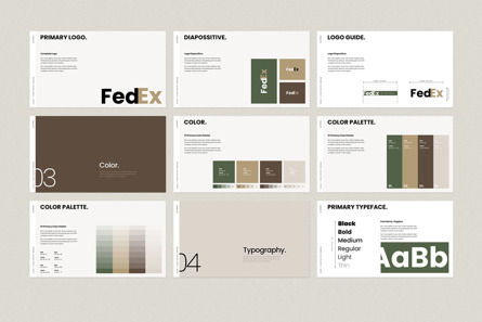 Brand Guideline PowerPoint Template, Diapositive 6, 12184, Business — PoweredTemplate.com