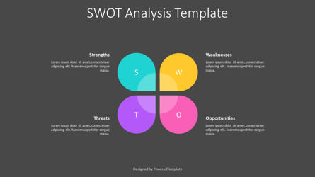 Free Animated SWOT Analysis -Flat Design Petal-Shaped Infographics Presentation Slide, Diapositive 3, 12186, Animés — PoweredTemplate.com