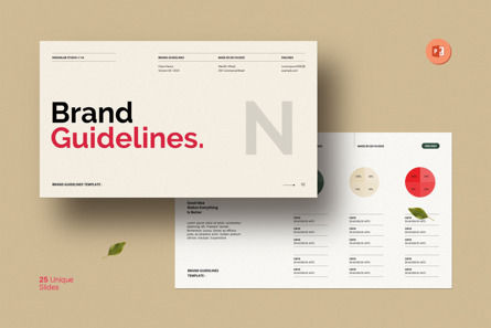Brand Guidelines Presentation Template, PowerPoint Template, 12190, Business Concepts — PoweredTemplate.com