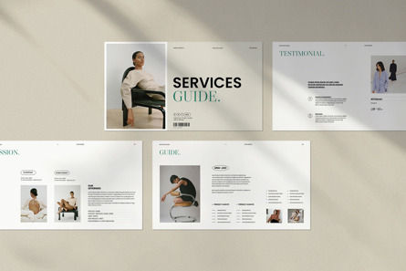 Services Guide PowerPoint Template, Diapositiva 3, 12193, Negocios — PoweredTemplate.com