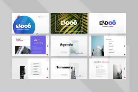 ENDOO Presentation PowerPoint Templates, スライド 6, 12200, ビジネス — PoweredTemplate.com