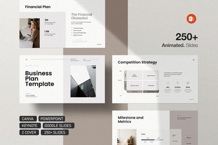 Business Plan PowerPonit Template, PowerPoint Template, 12206, Business — PoweredTemplate.com