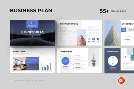 Business Plan Presentation PowerPoint Template, PowerPoint Template, 12208, Business — PoweredTemplate.com