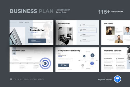 Business Plan Keynote Template, 苹果主题演讲模板, 12211, 商业 — PoweredTemplate.com