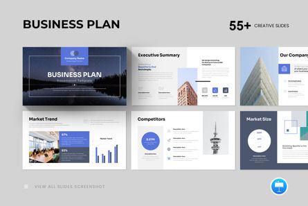 Business Plan Keynote Presentation Template, 苹果主题演讲模板, 12212, 商业 — PoweredTemplate.com