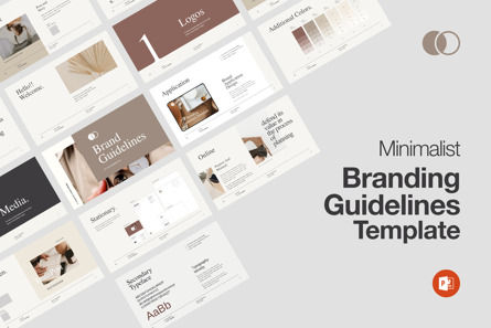 The Minimalist Brand Guidelines PowerPoint Template, Diapositiva 2, 12213, Negocios — PoweredTemplate.com