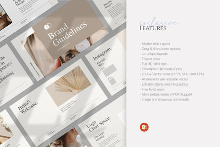 The Minimalist Brand Guidelines PowerPoint Template, Diapositive 5, 12213, Business — PoweredTemplate.com